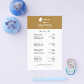 KOPEREN VROUW STENEN MASSAGE  Wellness Day Spa Flyer (Enkel)