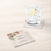 koperen waterverf rozen salie bruine tinten kartonnen onderzetters (Insitu)