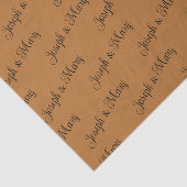 Koperen & Zwarte Script Trouwverpakking met Stijl Tissuepapier (Detail)