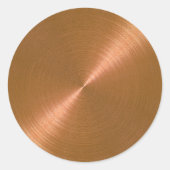 Koperenvelopzegel Ronde Sticker (Voorkant)