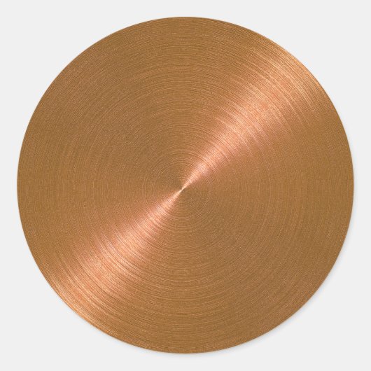 Koperenvelopzegel Ronde Sticker (Voorkant)