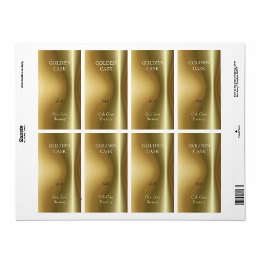 Koperfleshals ~ Bierlabel Etiket (Full Sheet)