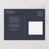 Kopergeometrisch eucalyptusblauw Vrijgezellenfeest Aankondigingskaart (Achterkant)