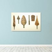 Kopergereedschap, Harappa, 2300-1750 BC Canvas Afdruk (Insitu (Houten vloer))