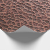 Kopergetextureerd omslagpapier cadeaupapier (Hoek)