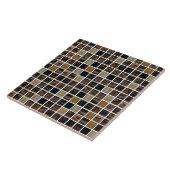 Koperglazen tegels tegeltje (Zijkant)