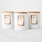 Koperglitter Witte Etiketten van het Product Ladyb (Flessen)