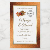 Koperglitter Witte Etiketten van het Product Ladyb (Enkel label)