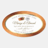 Koperglitter Witte Etiketten van het Product Ladyb (Voorkant)