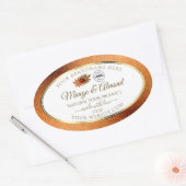 Koperglitter Witte Etiketten van het Product Ladyb (Envelop)