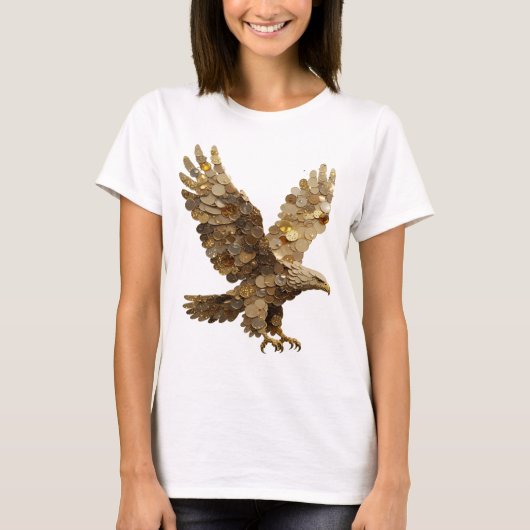 Kopergoud ABSTRACTE KUNST Grafisch ontwerp T-shirt (Voorkant)