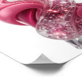 Kopergoud ABSTRACTE KUNST Modeprint Poster (Hoek)