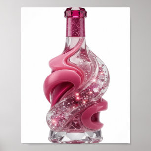 Kopergoud ABSTRACTE KUNST Modeprint Poster