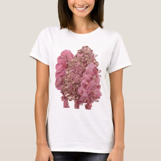 Kopergoud ABSTRACTE KUNST Modern Ontwerp T-shirt (Voorkant)