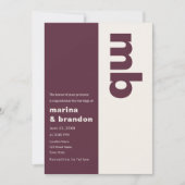 Kopergoud Editoriaal QR Bruiloft Kaart (Voorkant)