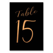 Kopergoud goudglitter zwart kaart (Achterkant)