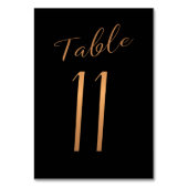 Kopergoud goudglitter zwart kaart (Achterkant)