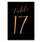 Kopergoud goudglitter zwart kaart (Achterkant)