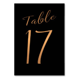 Kopergoud goudglitter zwart kaart