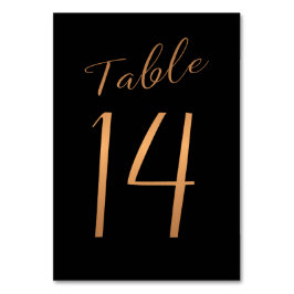 Kopergoud goudglitter zwart kaart