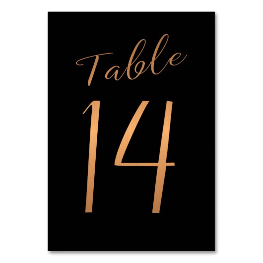 Kopergoud goudglitter zwart kaart (Voorkant)