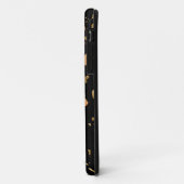 Kopergoud op Black Terrazzo Stone Case-Mate iPhone Case (Achterkant/links)
