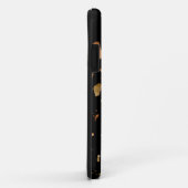 Kopergoud op Black Terrazzo Stone Case-Mate iPhone Case (Achterkant/rechts)