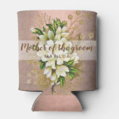 Kopergoudfloremmer van het roos van koper blikjeskoeler (Achterkant)