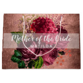 Kopergoudfloremmer van het roos van koper groot cadeauzakje (Voorkant)