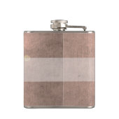 Kopergoudfloremmer van het roos van koper heupfles (Achterkant)