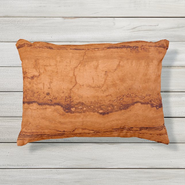 Kopergraniet, ambergeel Sedona-bergen Buitenkussen (Voorkant)