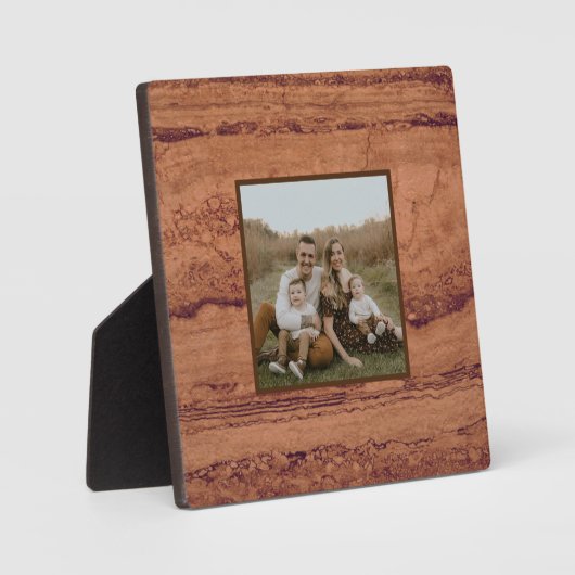 Kopergraniet, ambergeel Sedona-bergen Fotoplaat (Voorkant)