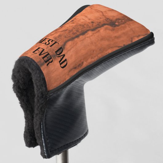 Kopergraniet, ambergeel Sedona-bergen Golfheadcover (3/4 voorkant)