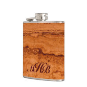 Kopergraniet, ambergeel Sedona-bergen Heupfles (Links)