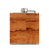 Kopergraniet, ambergeel Sedona-bergen Heupfles (Achterkant)