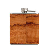 Kopergraniet, ambergeel Sedona-bergen Heupfles (Achterkant)