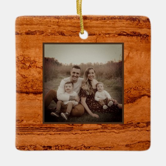 Kopergraniet, ambergeel Sedona-bergen Keramisch Ornament (Voorkant)