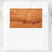 Kopergraniet, ambergeel Sedona-bergen Rechthoekige Sticker (Tas)