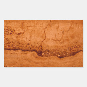 Kopergraniet, ambergeel Sedona-bergen Rechthoekige Sticker