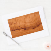 Kopergraniet, ambergeel Sedona-bergen Rechthoekige Sticker (Envelop)
