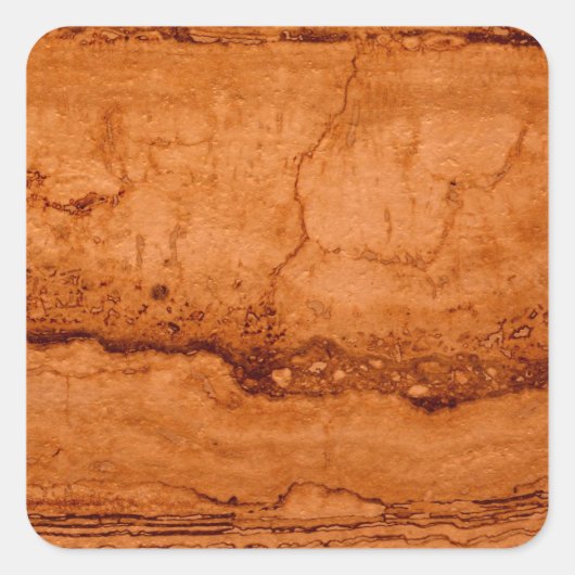 Kopergraniet, ambergeel Sedona-bergen Vierkante Sticker (Voorkant)