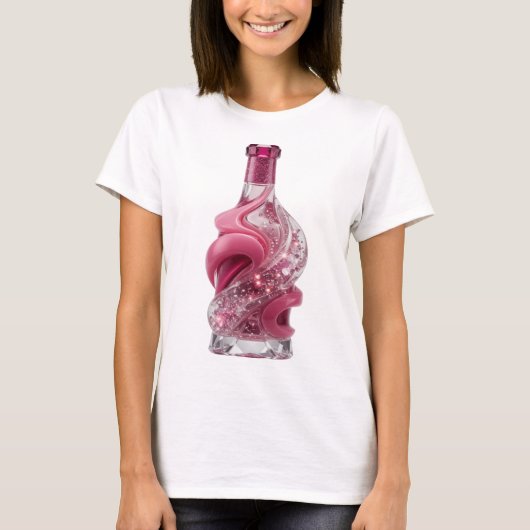 Kopergrijze ABSTRACTE KUNST Modeprint T-shirt (Voorkant)