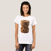 Kopergrijze ABSTRACTE KUNST Statement Design T-shirt (Voorkant volledig)