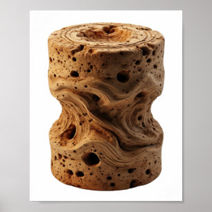 Kopergrijze ABSTRACTE KUNST Statementontwerp Poster