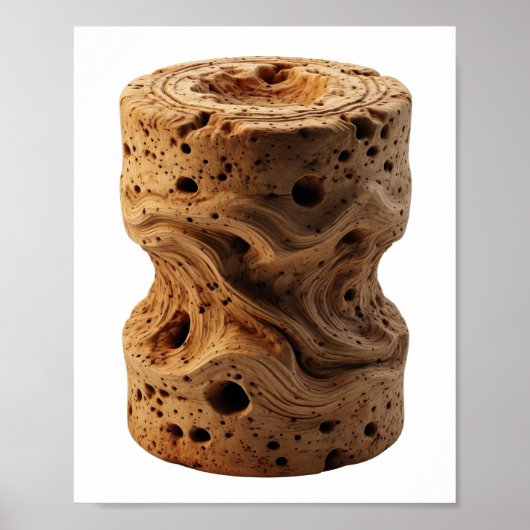Kopergrijze ABSTRACTE KUNST Statementontwerp Poster (Voorkant)