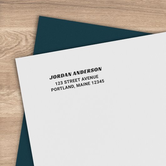 Kopergroot Modern Persoonlijk Retouradres Zelfinktende Stempel