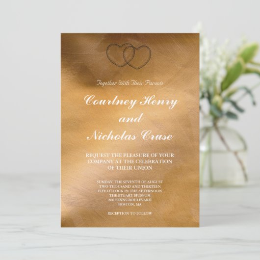 Koperharten Weddenschappen Kaart (Staand voorkant)