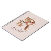 Koperherfst Floral Letter R Herfst Flowers Notitieboek (Linkerzijde)