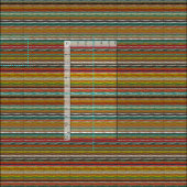 koperhert chevron stof (Delen)