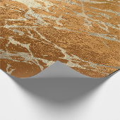 Koperhoning - Goud marmer Shiny Metallic VIP Cadeaupapier (Hoek)